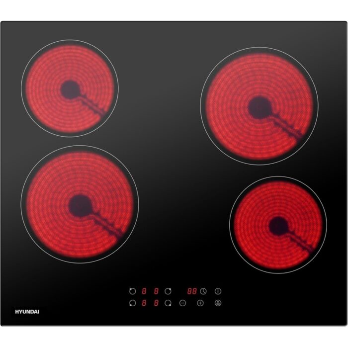 Hyundai ART OF COOKING 6 000 W 4 Foyers Plaque Vitrocéramique