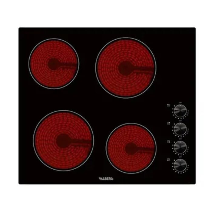 Valberg VH 4 TM 007C 4 Zones Plaque de Cuisson Vitrocéramique Radiant