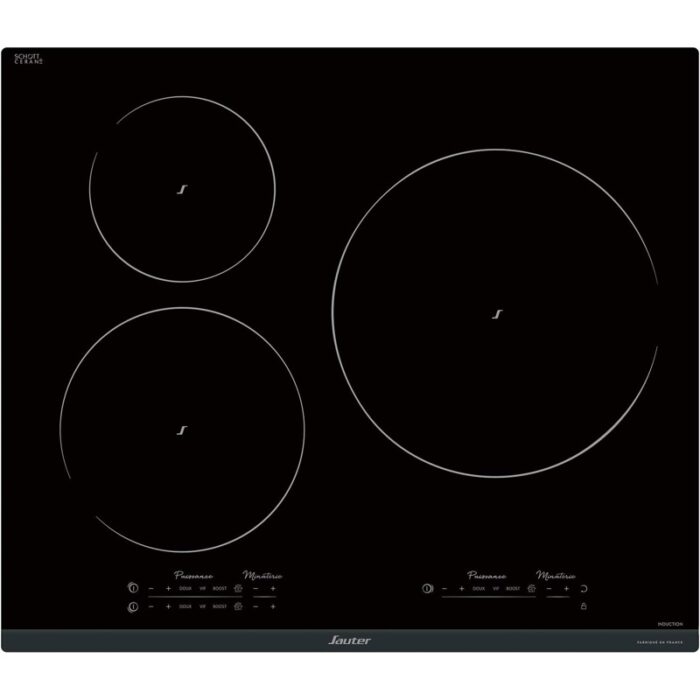 Sauter SPI9544 7400 W 3 Foyers Table de Cuisson Induction Encastrable